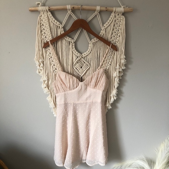 Hello Molly Going Nowhere Beige Dot Dress - Picture 4 of 6